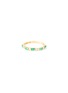 Main View - Click To Enlarge - SUZANNE KALAN - 'Fireworks' diamond emerald 18k yellow gold half eternity ring