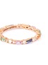 Figure View - Click To Enlarge - SUZANNE KALAN - 'Rainbow Fireworks' diamond sapphire 18k rose gold eternity ring
