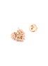 Figure View - Click To Enlarge - SUZANNE KALAN - 'Fireworks' diamond 18k rose gold heart earrings