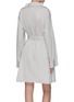 Back View - Click To Enlarge - MAISON MARGIELA - Belted cotton shirt dress