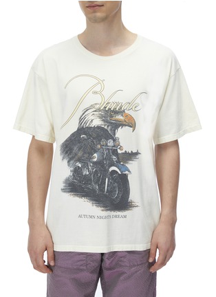 Main View - Click To Enlarge - RHUDE - VINTAGE WASH EAGLE DREAM GRAPHIC T-SHIRT