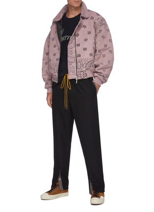 Figure View - Click To Enlarge - RHUDE - Drawstring Snap Button Leg Suiting Pants