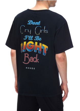 Back View - Click To Enlarge - RHUDE - TEXAS DON'T CRY GRAPHIC T-SHIRT