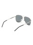 Figure View - Click To Enlarge - SAINT LAURENT - 'Classic 11 Slim' double bridge metal frame aviator sunglasses