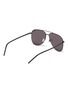 Figure View - Click To Enlarge - SAINT LAURENT - 'Classic 11 Slim' double bridge metal frame aviator sunglasses