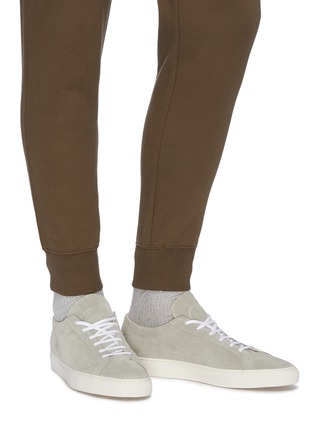 Figure View - Click To Enlarge - COMMON PROJECTS - 'Original Achilles' suede leather sneakers