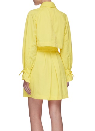 Back View - Click To Enlarge - C/MEO COLLECTIVE - Prophetic' double layer belted shirt dress