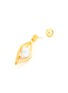 Detail View - Click To Enlarge - KENNETH JAY LANE - Open diamond shape pearl centre earring