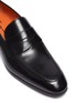 Detail View - Click To Enlarge - SANTONI - 'Simon' leather penny loafers