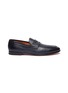 Main View - Click To Enlarge - SANTONI - 'Carlos' flexi grainy leather penny loafers