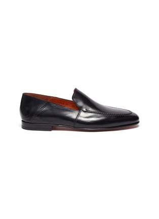 Main View - Click To Enlarge - SANTONI - 'Carlos' flexi leather step down loafers
