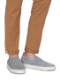 Figure View - Click To Enlarge - SANTONI - 'Cleanic' stretch suede slip ons
