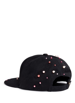 Figure View - Click To Enlarge - PIERS ATKINSON - Faux pearl embellished baseball cap