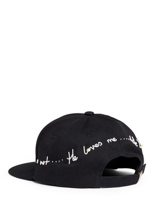 Figure View - Click To Enlarge - PIERS ATKINSON - 'He Loves Me' beaded slogan baseball cap