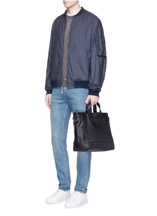 Figure View - Click To Enlarge - MEILLEUR AMI PARIS - 'Petit Ami' saffiano leather messenger tote bag