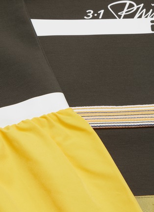 - FILA X 3.1 PHILLIP LIM - Puff sleeve panel stripe raglan sweatshirt