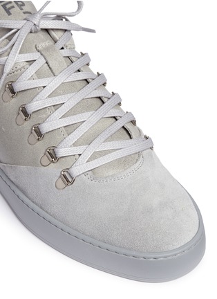 Detail View - Click To Enlarge - FILLING PIECES - 'Mountain Cut' waxed suede sneakers