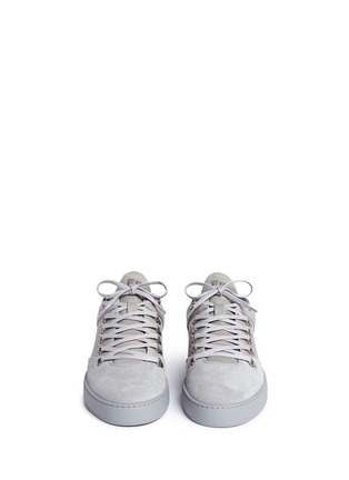 Front View - Click To Enlarge - FILLING PIECES - 'Mountain Cut' waxed suede sneakers