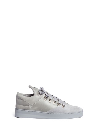 Main View - Click To Enlarge - FILLING PIECES - 'Mountain Cut' waxed suede sneakers