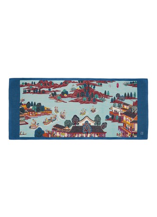 Main View - Click To Enlarge - SHANG XIA - Dragon Boat painting print silk scarf