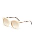 Main View - Click To Enlarge - GUCCI - Horn rim acetate frame round sunglasses