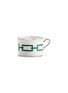 Main View - Click To Enlarge - GINORI 1735 - Catene Porcelain Tea Cup – 220ml – Smeraldo