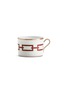 Main View - Click To Enlarge - GINORI 1735 - Catene Porcelain Tea Cup – 220ml – Scarlatto