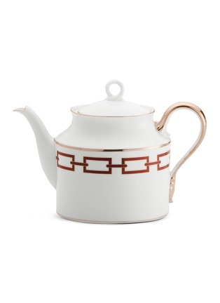 Main View - Click To Enlarge - GINORI 1735 - Catene Porcelain Teapot with cover – Scarlatto
