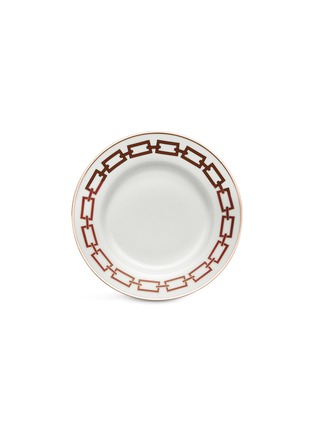 Main View - Click To Enlarge - GINORI 1735 - Catene Porcelain Flat Dessert Plate – 22cm – Scarlatto