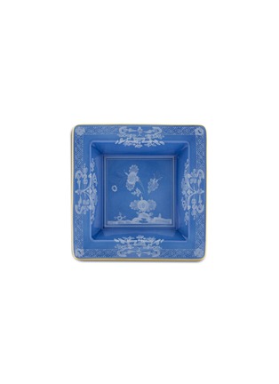 Main View - Click To Enlarge - GINORI 1735 - Oriente Italiano Small Squared Porcelain Vide Poche – 18cm – Gold Pervinca