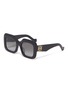 Main View - Click To Enlarge - LOEWE - Square frame acetate anagram oversized sunglasses