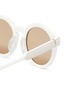 Detail View - Click To Enlarge - LOEWE - Bold round frame acetate sunglasses