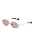 Main View - Click To Enlarge - LOEWE - Oval frame metal sunglasses