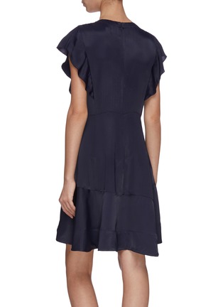Back View - Click To Enlarge - 3.1 PHILLIP LIM - Ruffle panelled satin dress