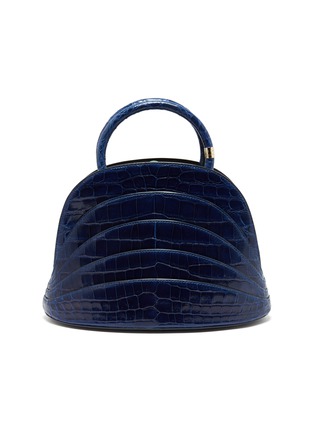 Main View - Click To Enlarge - GABO GUZZO - Millefoglie J' layered crocodile leather top handle bag