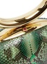 Detail View - Click To Enlarge - GABO GUZZO - Spinosa python pink tourmaline clasp clutch