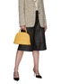 Figure View - Click To Enlarge - GABO GUZZO - Millefoglie J layered leather top handle bag