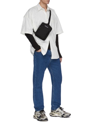 Figure View - Click To Enlarge - BALENCIAGA - Cocoon' oversized crinkled shirt