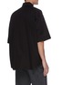 Back View - Click To Enlarge - BALENCIAGA - Uniform' oversized logo print placket shirt