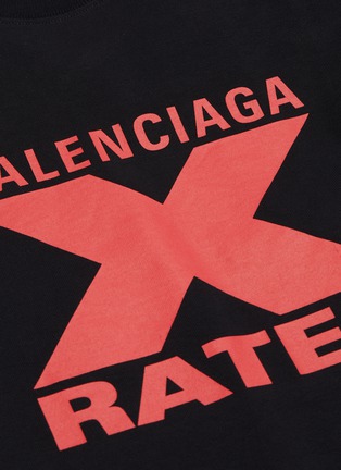  - BALENCIAGA - Oversized slogan print T-shirt