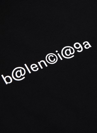 - BALENCIAGA - Logo symbol print hoodie