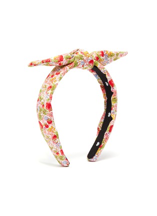 Figure View - Click To Enlarge - LELE SADOUGHI - Petite strawberry print knotted kids headband