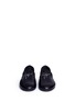 Front View - Click To Enlarge - 73426 - 'Cornell' crystal logo leather loafers