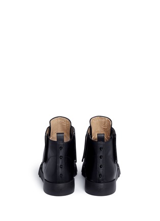 Back View - Click To Enlarge - 73426 - 'Foxy London' leather high top sneakers