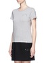 Front View - Click To Enlarge - MARC JACOBS - Logo embroidered classic T-shirt