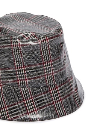 Detail View - Click To Enlarge - EUGENIA KIM - 'Charlie' check plaid print bucket hat