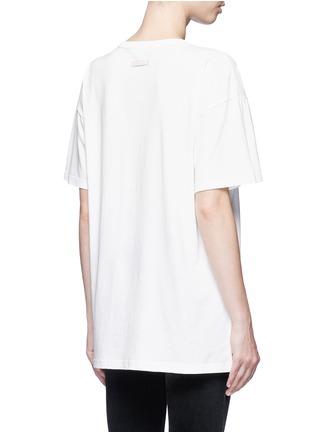 Back View - Click To Enlarge - MARC JACOBS - Logo embroidered easy fit classic T-shirt