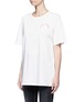Front View - Click To Enlarge - MARC JACOBS - Logo embroidered easy fit classic T-shirt