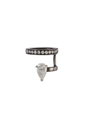 Main View - Click To Enlarge - REPOSSI - 'Serti Sur Vide' diamond 18k black gold ear cuff