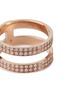 Detail View - Click To Enlarge - REPOSSI - 'Berbère' diamond 18k rose gold double row ring